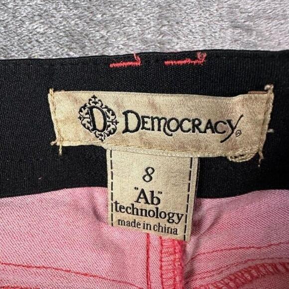 Democracy Jeans Womens 8 Pink Skinny Mid Rise Stretch Ab Technology Pants - Picture 8 of 10